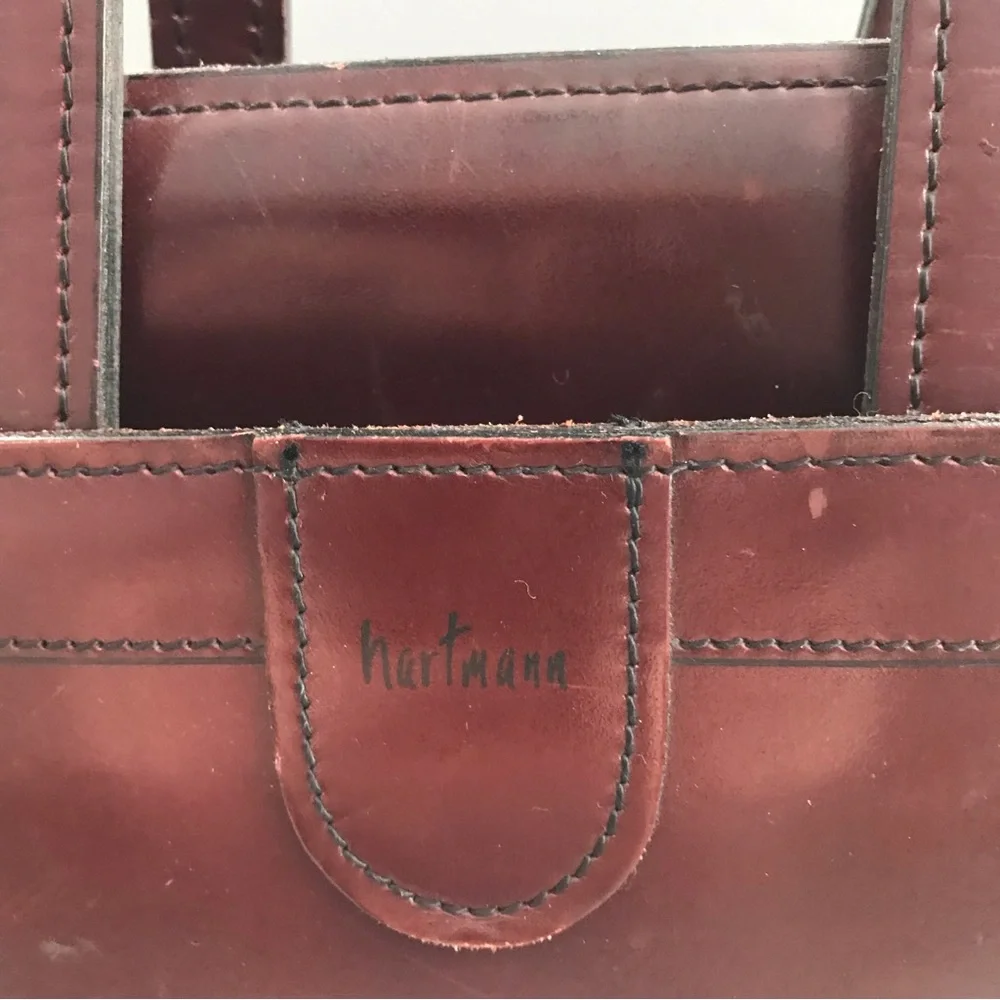 Hartmann Leather Vintage Mahogany Document Executive Briefcase 1940’s Lawyer